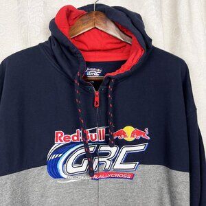 Red Bull Global Rallycross official embroidered full-zip hoodie jacket knit XXL
